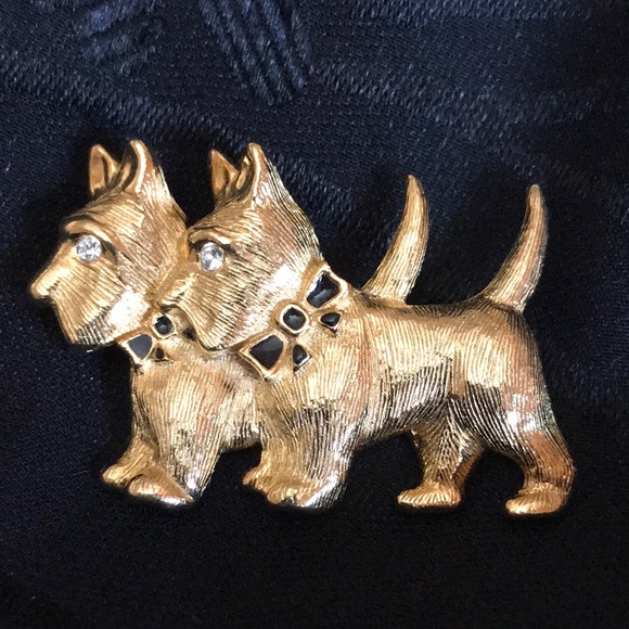 Jewelry - Scottie Dogs Brooch